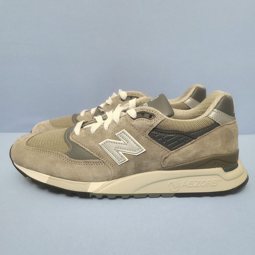 New Balance 998 Made In USA Mens Size 10 NB Classic Grey Suede Silver U998GR